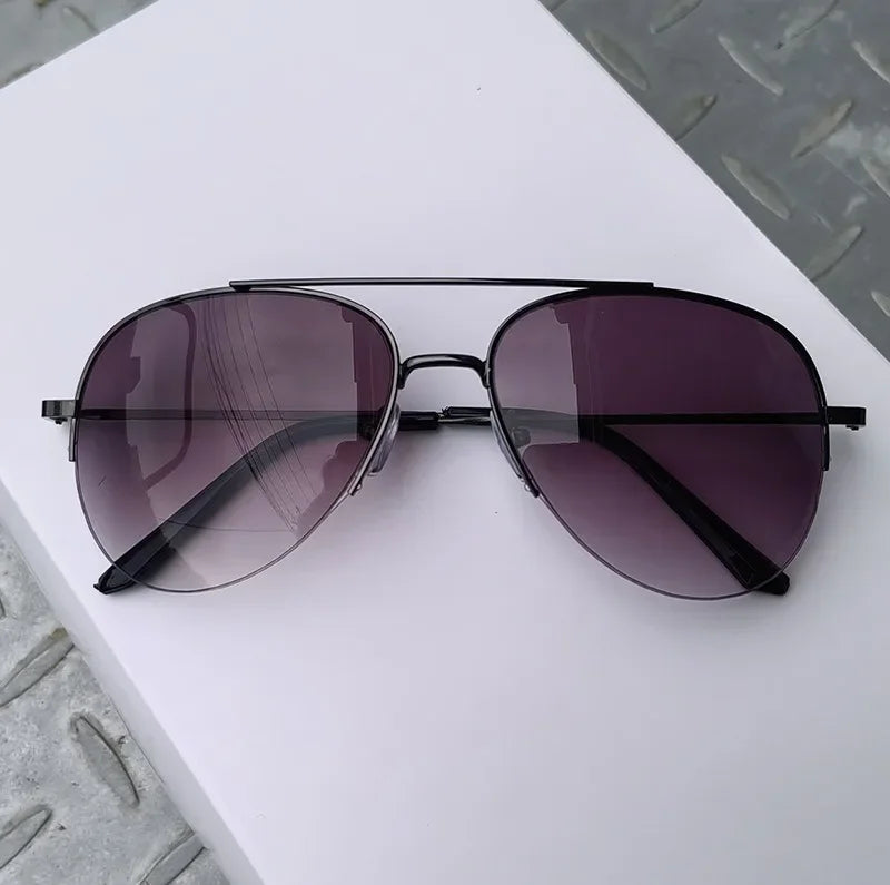 2024 New Fashion Gradient Lens Pilot Sunglasses Vintage Cycling Driving Shades Sun Glasses Unisex UV400 Protection Eyewear
