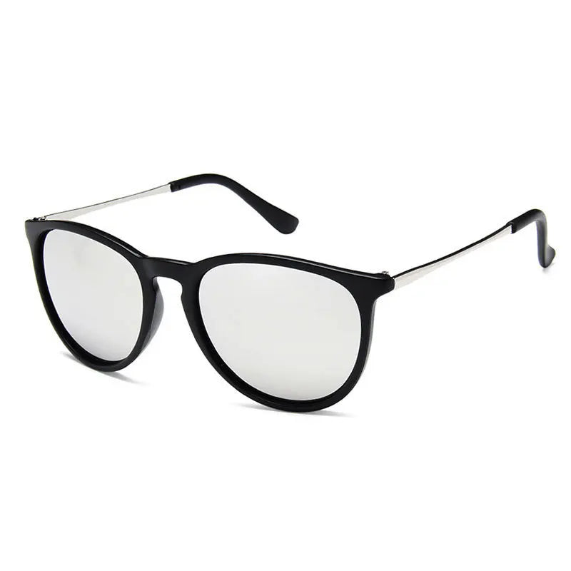 Popular Metal Frame Vintage Sunglasses Women Men Round Sun Glasses Eye Glasses for Male Female Reflective Film Sunglasses ﻿