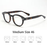 Johnny Depp Eyeglasses Man Lemtosh Optical Glasses Frames Women Luxury Brand Vintage Acetate Round Myopic Eyewear Frame