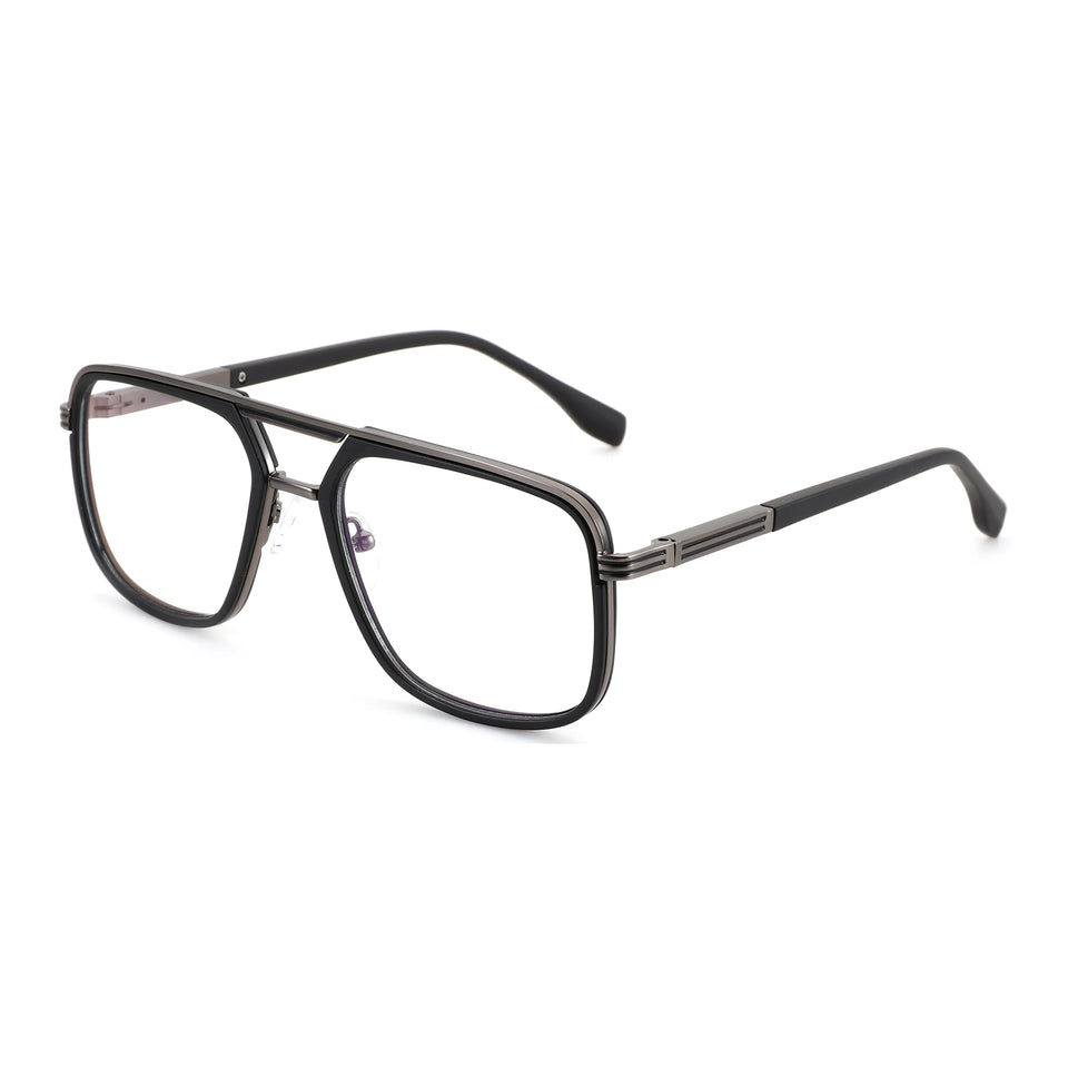 ZENOTTIC（M Size）Metal Prescription Glasses Aviator Optical Eyewear With Recipe Man Myopia Eyeglasses Men
