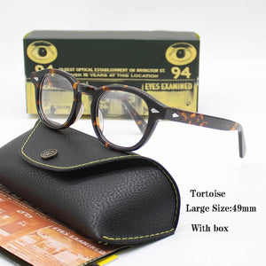 Johnny Depp Eyeglasses Man Lemtosh Optical Glasses Frames Women Luxury Brand Vintage Acetate Round Myopic Eyewear Frame