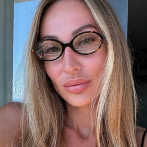 Vintage Oval Sunglasses Women New Luxury Brand Designer Small Oval Anti Blue Light Glasses Retro Fashion Men Leopard Eyegalsses