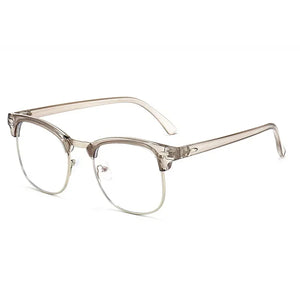 Men Retro Anti-blue Light Glasses Classic Vintage Half Frames Anti Blue Light Blocking Computer Eyeglasses For Women Accessory