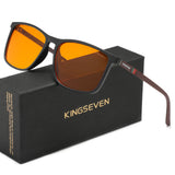 KINGSEVEN Blue Light Blocking Glasses Transparent Lens Men/Women Anti-Blue Ray Eyewear Students Daliy Phone Computer Eyeglasses
