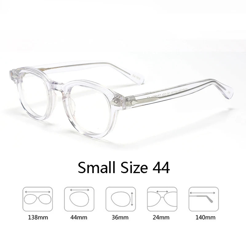 Johnny Depp Eyeglasses Man Lemtosh Optical Glasses Frames Women Luxury Brand Vintage Acetate Round Myopic Eyewear Frame