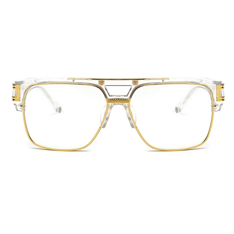 Luxury Brand Square Glasses Frame New Women Men Fashion Oversize Clear Lens Anti Blue Light Eyeglasses Frames Optics Frames