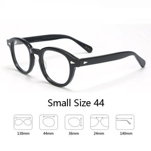 Johnny Depp Eyeglasses Man Lemtosh Optical Glasses Frames Women Luxury Brand Vintage Acetate Round Myopic Eyewear Frame