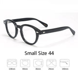 Johnny Depp Eyeglasses Man Lemtosh Optical Glasses Frames Women Luxury Brand Vintage Acetate Round Myopic Eyewear Frame