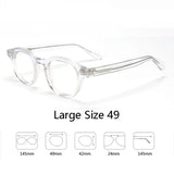 Johnny Depp Eyeglasses Man Lemtosh Optical Glasses Frames Women Luxury Brand Vintage Acetate Round Myopic Eyewear Frame