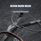 Denmark Luxury Brand Pure Titanium Eyewear Screwless Design Men Glasses Frame Mirror Ring Separation Blue Light Eyeglasses
