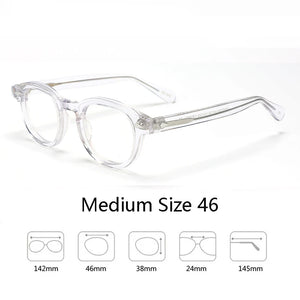 Johnny Depp Eyeglasses Man Lemtosh Optical Glasses Frames Women Luxury Brand Vintage Acetate Round Myopic Eyewear Frame