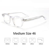 Johnny Depp Eyeglasses Man Lemtosh Optical Glasses Frames Women Luxury Brand Vintage Acetate Round Myopic Eyewear Frame