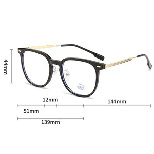 New Glasses Frame Camping Cycling Fishing Men Retro Glasses Frame Luxury Brand Design Tea Color Women Anti Blue Light Glasses