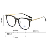 New Glasses Frame Camping Cycling Fishing Men Retro Glasses Frame Luxury Brand Design Tea Color Women Anti Blue Light Glasses