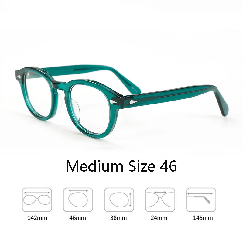 Johnny Depp Eyeglasses Man Lemtosh Optical Glasses Frames Women Luxury Brand Vintage Acetate Round Myopic Eyewear Frame
